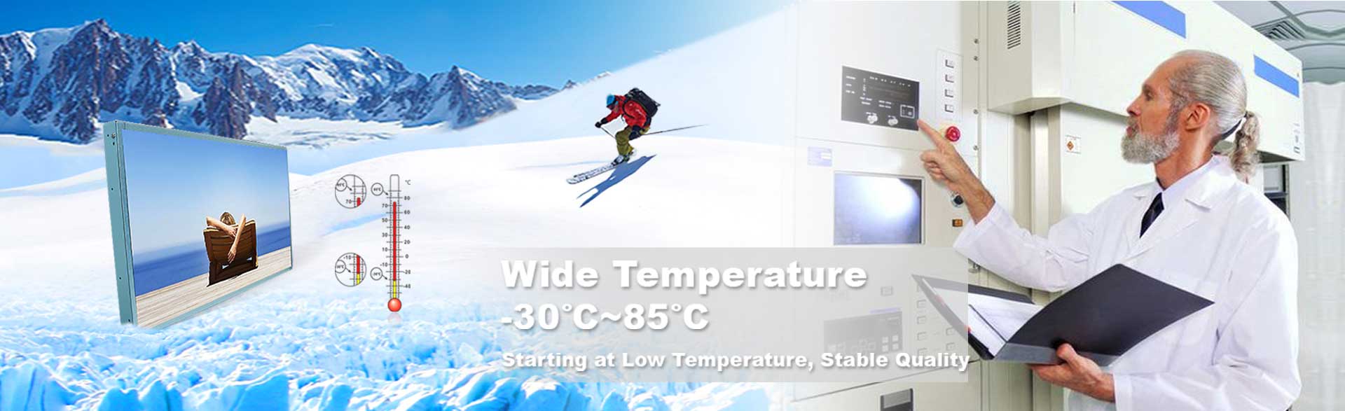 Wide Temperature Range LCD Monitors